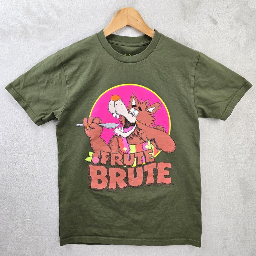 KAWS x Monsters General Mills Frute Brute Shirt Mens Small Green Streetwear
